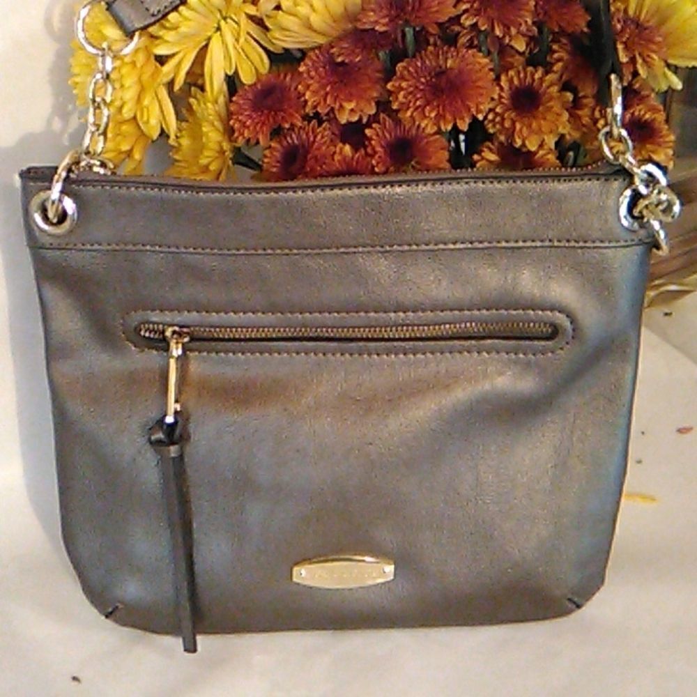 Liz Claiborne Bronze Vegan Crossbody